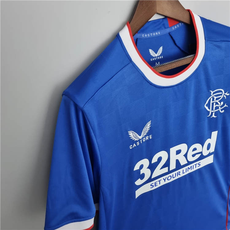 Glasgow Rangers 22/23 Home Blue Soccer Jersey Football Shirt - Click Image to Close